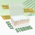 thumbnail image 6 of 1000 ct (2000 Tips) Bamboo Cotton Swabs - Biodegradable Double Tips Cotton Buds - Natural Organic Cotton Swabs - Pure Cotton Buds For Ear Beauty & Personal Care, 6 of 7