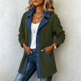 thumbnail image 6 of Denim Patchwork Jackets for Women Corduroy Shacket Shirts Long Sleeve Button Down Knit Blazer Denim Trimmed Sweater Jacket Casual Collared Workout Fall Fashion Outfits, 6 of 9