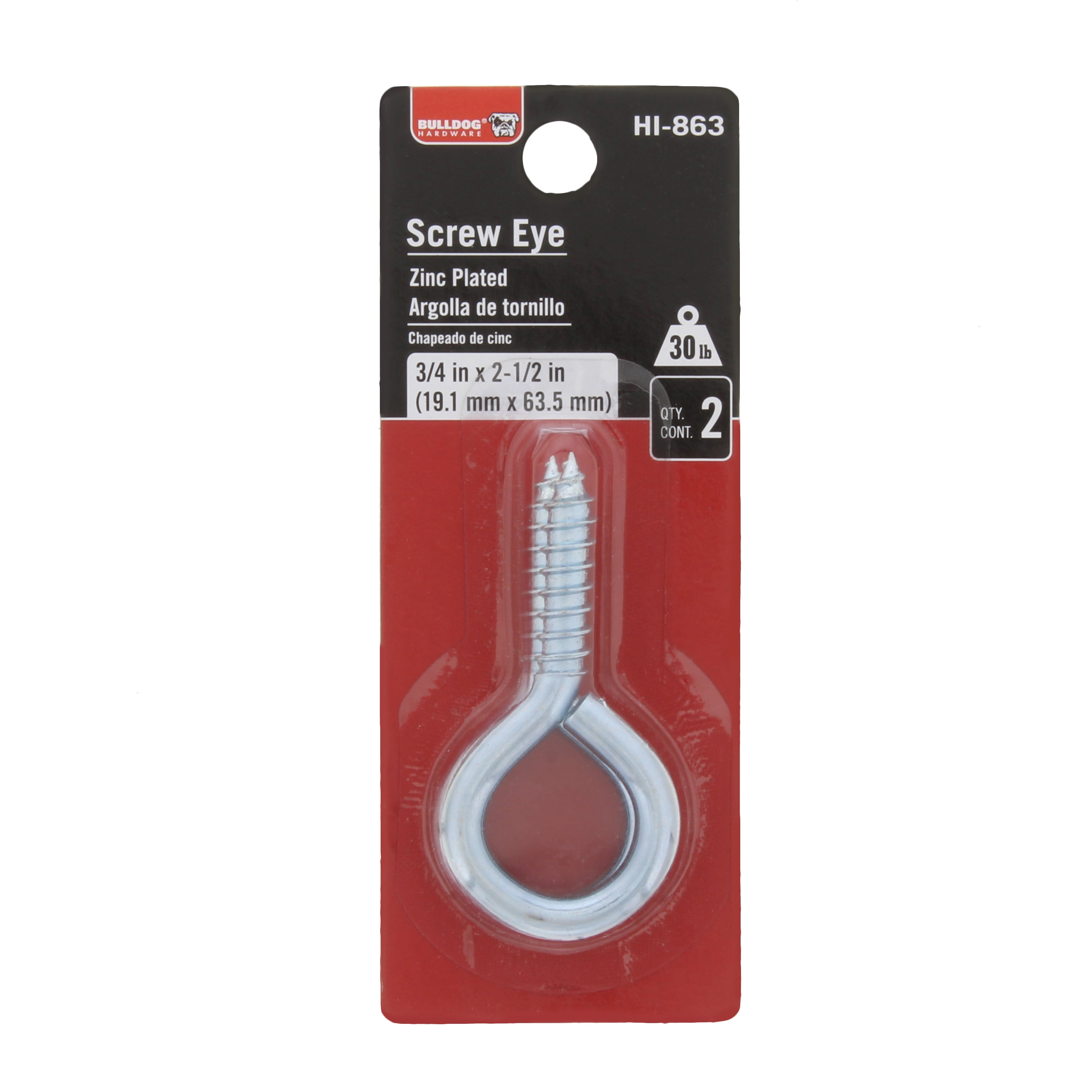 ADS Small Screw Eye 214 1/2 Screw Eyes - 200 Pack – ADS ART DISPLAY SYSTEMS