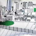 thumbnail image 3 of 24" White Lexington Daylight Skyline Lumbar Decorative Pillow, 3 of 5
