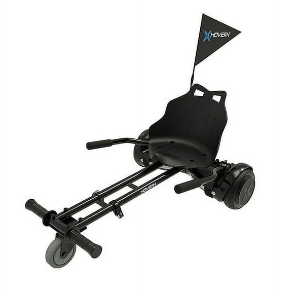 Hover-1 My First Hoverboard Hover Kart Combo for Kids, Black Hoverboard and Hover Kart Attachment Included!