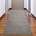 thumbnail image 6 of Custom Size Runner Rug Solid Design Gray Color 26 or 31 inch Wide Pick Your Length Non-Slip Rubber Backing Stair Runner, 6 of 6