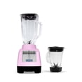 thumbnail image 1 of Licuadora Bartech 750W 10 Velocidades con 2 Vasos Vidrio 1.2L y Portátil 750ml Rosa, 1 of 2