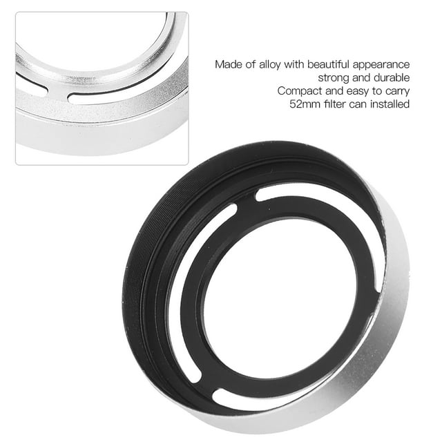 Metal Lens Hood, LH- Lens Hood 1PCS Camera Lens Hood, For Photographer Fuji /X20/X30