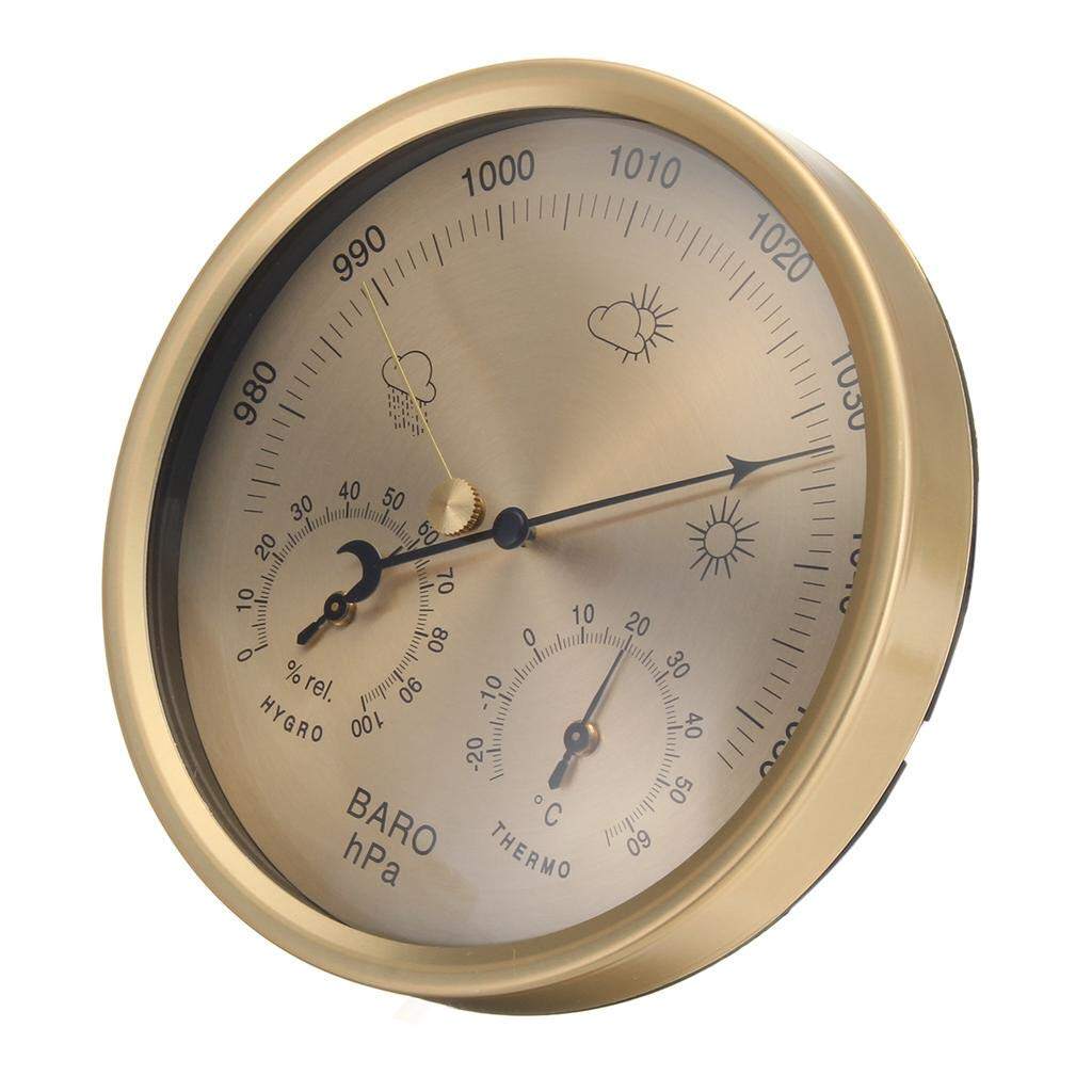 3in 1 Barometer In/Outdoor Thermometer Hygrometer Weather Station Pressure Gauge