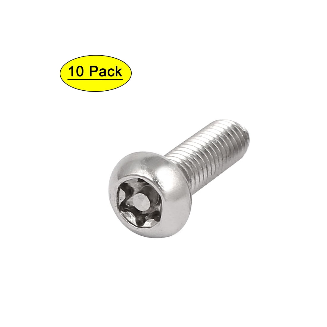 M6x20mm 304 Stainless Steel Button Head Torx Security Tamper Proof