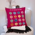 thumbnail image 2 of Counseling Office Must Haves Rose Red Pillow Cover, Calming Corner, Mental Health Pillowcase Decor for Home Kids,Mental Health Counselor Gifts, Calming Corner Items Kids Pillow Covers 18x18, 2 of 4