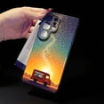 thumbnail image 6 of SKLYDDI Multicolor Peaceful Sunset Field for Galaxy S21 FE 5G Case - Red Food Truck, Stylized Specks, TPU Flexible, Aesthetic Cute, 6 of 7