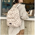 thumbnail image 4 of Bow Print School Backpack Lightweight Casual Daypack with Multi Pockets and Zipper Closure for Students Travel Daily Use, 4 of 5