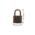 thumbnail image 2 of 10Pcs Mini Multifunctional Padlock Luggage Hanging Locks Retro Suitcase Locks, 2 of 9