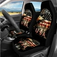 thumbnail image 2 of KUIFORTI Eagle Flag 14 Pcs Seat Covers for Car Auto Center Console Armrest Pad Steering Wheel Cover Wristlet Keychain Cars Interior Automotive Fits Most Cars, Sedans, SUVs, 2 of 7