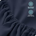 thumbnail image 6 of (4 pack) Bare Home Fitted Sheet - 22" Extra Deep Pocket - Premium 1800 Collection - Twin-XL, Midnight Blue, 6 of 8