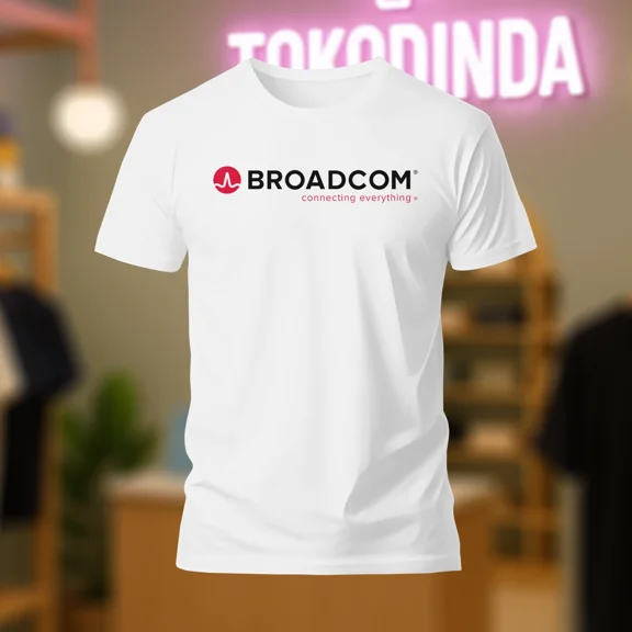 Broadcom Connecting Everything Logo Mens Shirt Funny Made In USA