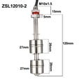 thumbnail image 2 of Stainless Steel Dual Float Switch M10 134mm Tank Vertical Water Level Sensor, 2 of 3