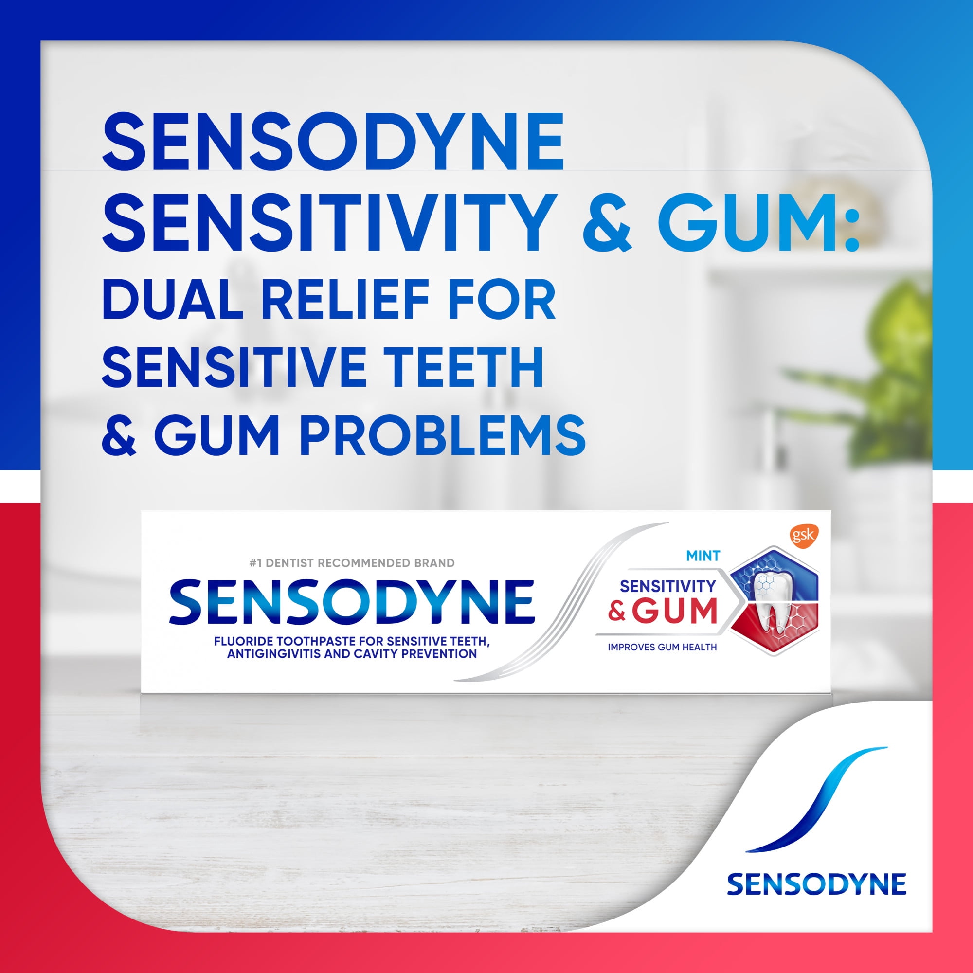 Sensodyne Sensitivity & Gum Sensitive Toothpaste, 3.4 Oz, Mint Flavor, for Adults