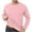 Pink, variant on Men's Sherpa Lined Sweatshirt Thermal Winter Pullover Breathable Loose Fit Crew Neck for Athletic Outdoor Casual Wear Plus Size