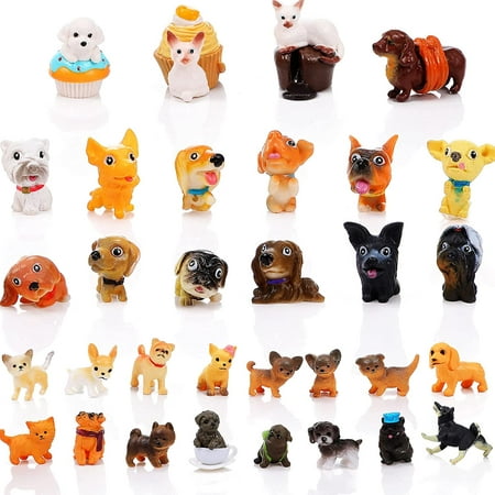 Tiny Toys Mixed Lot- Mini Fingerling, Plastic Puppies + More