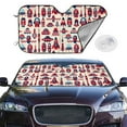 thumbnail image 2 of Fotbe Rocket Pattern Car Windshield Sunshade | Sun Visor Protector Front Window Shade, Keeps Out UV Rays, Keeps Your Vehicle Cool-Medium, 2 of 7