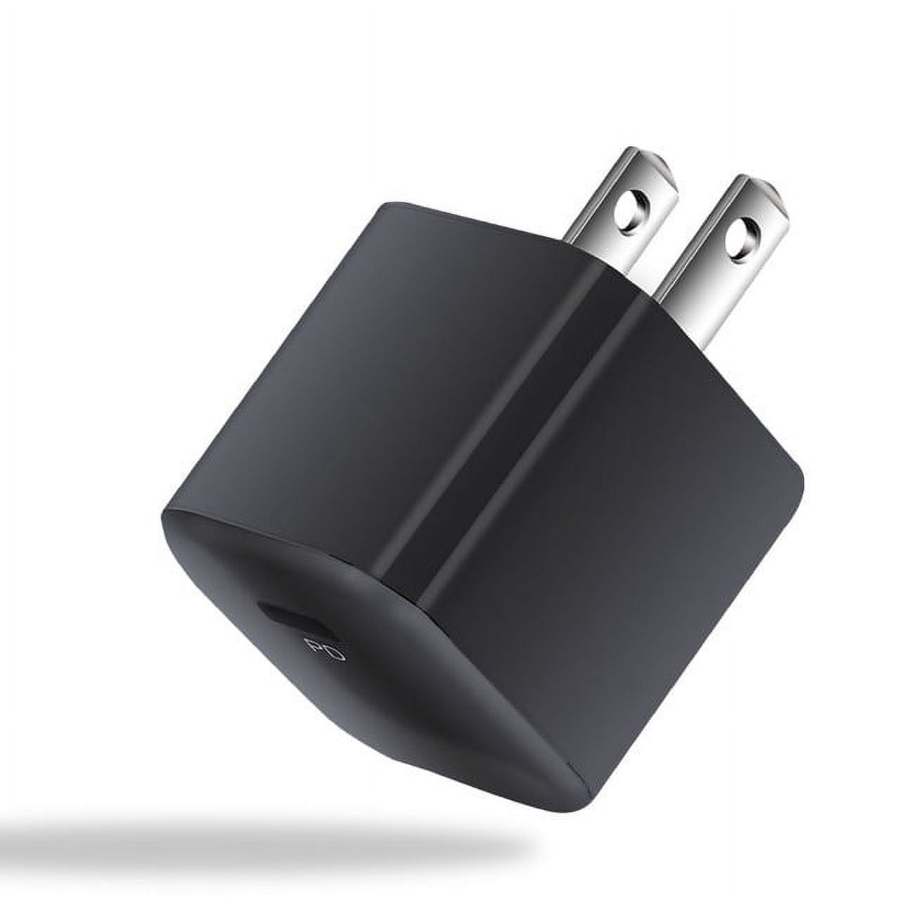 10-PACK 20W USB-C Power Adapter PD Super Fast Wall Charger Adapter Compatible with iPhone 14/13/12 Pro Max/12 Mini/11, Galaxy S23/S22/S21/S20 Ultra S10/S9/S8/ Note, Pixel 6/5, iPad Pro, Black