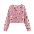 thumbnail image 2 of Xoenoiee Santa Claus Cookies Candy Snowflake Print T-Shirt for Girls Christmas Long Sleeve Pullover Crop Top Graphic Shirts Sweatshirts Crew Neck Tees Shirt, 7-8 Years, 2 of 7