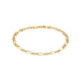 thumbnail image 2 of Brilliance Fine Jewelry 10K Yellow Gold Alternating Oval and Round Links Bracelet, 7.5", 2 of 4