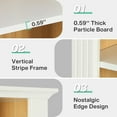 thumbnail image 4 of Tribesigns 70.9-Inch Tall White Bookcase, 8-Tier Bookshelf with Adjustable Shelves for Living Room Home Office, 4 of 5