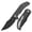 Black, variant on Tenable Orion Pocket Knife,Blackwashed 14C28N Blade,Orange G10 Handle,B1089A5