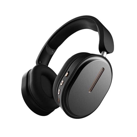 Active Noise Cancelling Headphones, -45dB Bluetooth Headphones 5.4, 50H Playtime Earbuds, Bass Boosted by 90%, Clear Call with 4 Mics, Comfort Fit Over Ear Headphones for Travel Home Office PC,Black