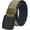 Black and Brown, variant on Mens Casual Belts Web, 2 Colors in 1 Reversible with YKK Plastic Buckle,Adjustable Fabric Belt Trim to Fit 27- 46" Waist (Black and Grey)