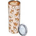 thumbnail image 3 of Taza de café de acero inoxidable con aislamiento al vacío de 593 ml (20 oz) para el hogar, la oficina, deportes, fiestas y regalos., 3 of 6