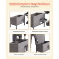thumbnail image 6 of KFF Heated Wooden Cat Shelter Insulated Outdoor Cat House Pet Cat Weatherproof Heated Shelter with 30W Warming Pad, PVC Door Flap & Asphalt Roof, 6 of 9