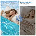 thumbnail image 2 of Coastal Beach Cooling Blanket,Lightweight Breathable Summer Throw Blanket with Double Sided Cold Effect,Nautical Ocean Starfish Shells Sea Waves Picnic Blankets Bed Sheet for Hot Sleepers 60"x80", 2 of 8