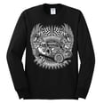thumbnail image 2 of Wild Bobby, Shake Rattle And Roll Vintage Hot Rods Pop Culture Mens Long Sleeve Shirt, Black, Small, 2 of 3