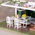 thumbnail image 6 of Musical Handmade Miniature Dollhouse, 1:24 Scale Monet's Garden Mini House Kit, Perfect Holiday Birthday Gift, 6 of 7