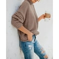 thumbnail image 6 of Sherrylily Fall Women Turtleneck Sweaters Batwing Pullover Winter Loose Knit Jumper, 6 of 6