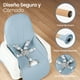 thumbnail image 3 of Bebbly Silla Alta para Bebé con Patas de Madera Antiderrapante Asiento Ergonómico con Charola y Arnés de Seguridad Ideal para Comer o Jugar Niños y Niñas desde 6 Meses Moderna y Fácil de Limpiar, 3 of 8