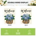 thumbnail image 6 of SM-XLHN Hydrangea Spring Summer House Flag 28x40 Inch Double Sided Outside, Floral Welcome Yard Outdoor Flag, 6 of 6