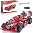 thumbnail image 1 of Lilcruibao Kit de construcción Juego de autos modelo rojo - 287 piezas Proyecto de vástago Juguetes de construcción para niños de 8 a 12 años Vehículo de construcción de ensamblaje para niños de 8 9 1, 1 of 5