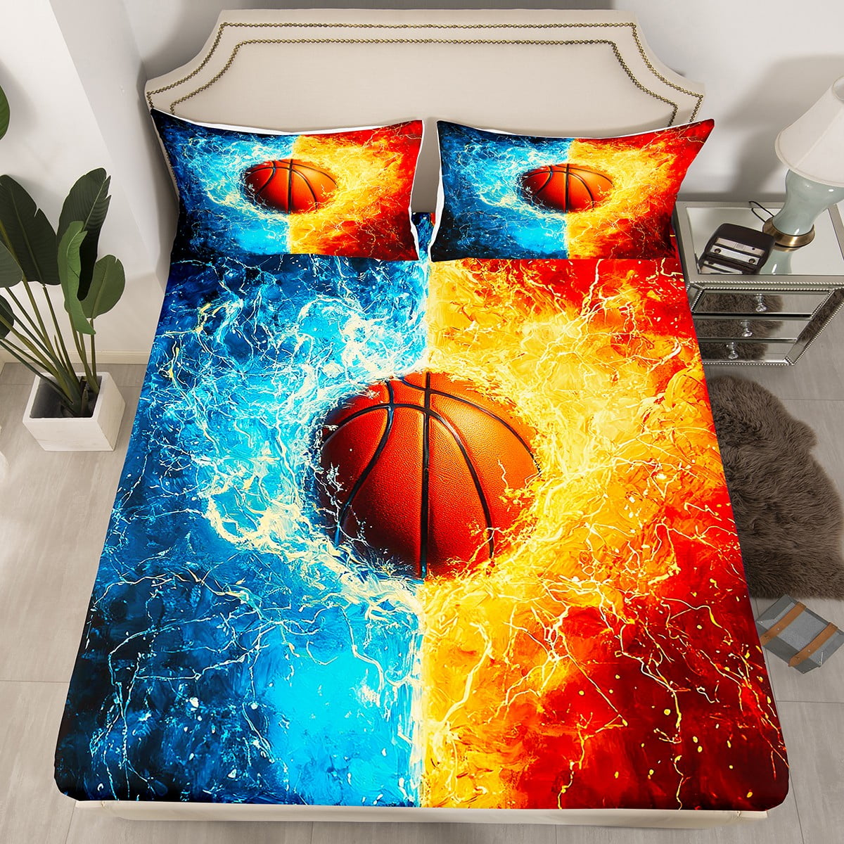 Erosebridal Basketball Ensemble de Draps pour Enfants Garçons