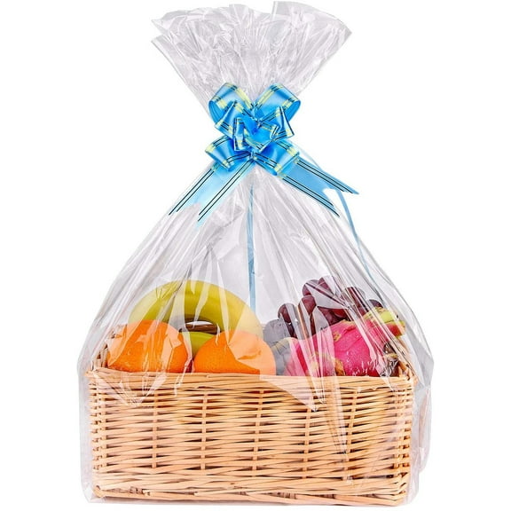 24" x 24" 100 Gauge Clear PVC Dome Shrink Bags - Qty 1,000