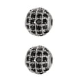thumbnail image 2 of Qarigey de cuentas, para el tobillo, espaciador de cuentas decorativas, fabricación de joyas DIY, encontrar artesanía hecha a Plata Negro 8mm 2piezas, 2 of 6