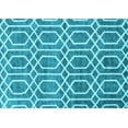 thumbnail image 1 of Ahgly Company Indoor Rectangle Abstract Light Blue Contemporary Area Rugs, 3' x 5', 1 of 4