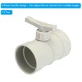 thumbnail image 3 of Unique Bargains 2.5' HVAC Duct Manual Volume Damper, 2 Pack PP Adjustment Flame Retardant Airflow Backdraft Damper Control Beige, 3 of 5