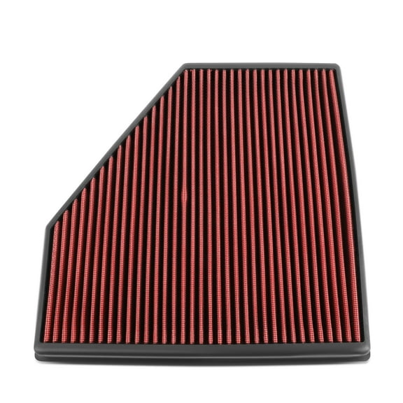 DNA Motoring for 12  Bmw 118I/120I/125I/420I/3-Serires Washable Drop-In Panel Air Filter Red