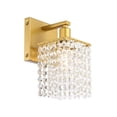 thumbnail image 4 of Phineas 1 light Brass and Clear Crystals wall sconce, 4 of 7