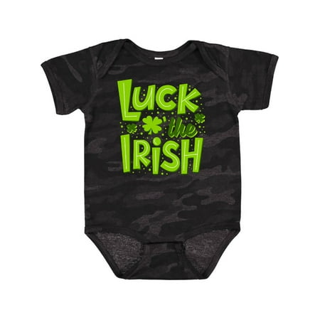 

Inktastic St. Patrick s Day Luck O the Irish Shamrock Replacing O Gift Baby Boy or Baby Girl Bodysuit