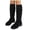 Black, variant on WXFAZCVU Girls Knee High Boots Over Knee Long Boots Round Toe Princess Shoes Fashion Goingout Size 2.5