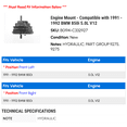 thumbnail image 2 of Engine Mount - Compatible with 1991 - 1992 BMW 850i 5.0L V12, 2 of 2