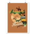 thumbnail image 2 of Florida, State Photomontage, State Series (9x12 Wall Art Print, Home Decor), 2 of 3