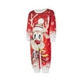 thumbnail image 3 of Christmas Family Pajamas Casual Long Sleeve Baggy T-shirt Top And Elastic Pants Matching Set Sleepwear Loungewear, 3 of 10